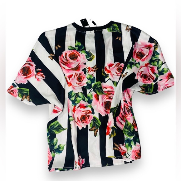 2 Piece Floral Striped / High Waisted Skirt with Top Women’s Small - Picture 10 of 10